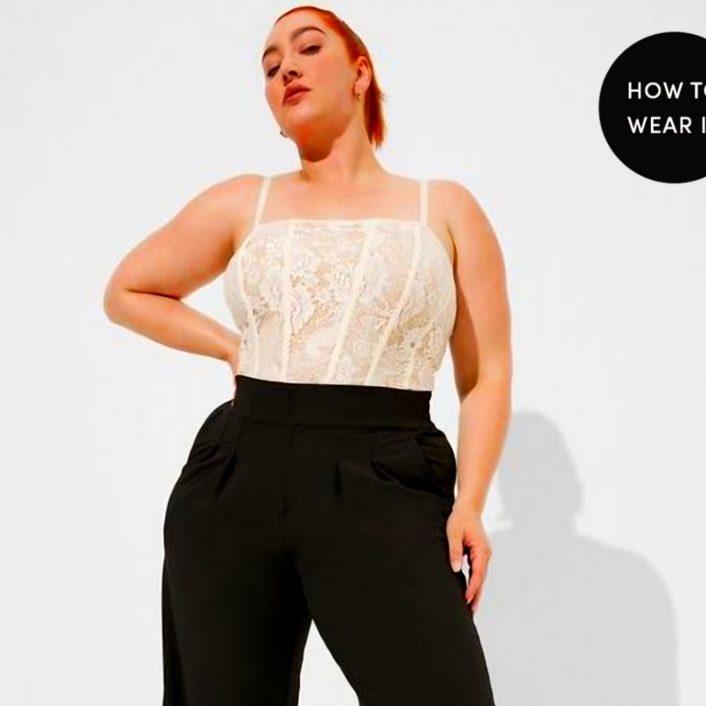 Torrid Lace Corset Crop Top